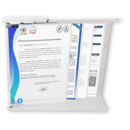 Porta Licencia de acrilico transparente - 4 hojas